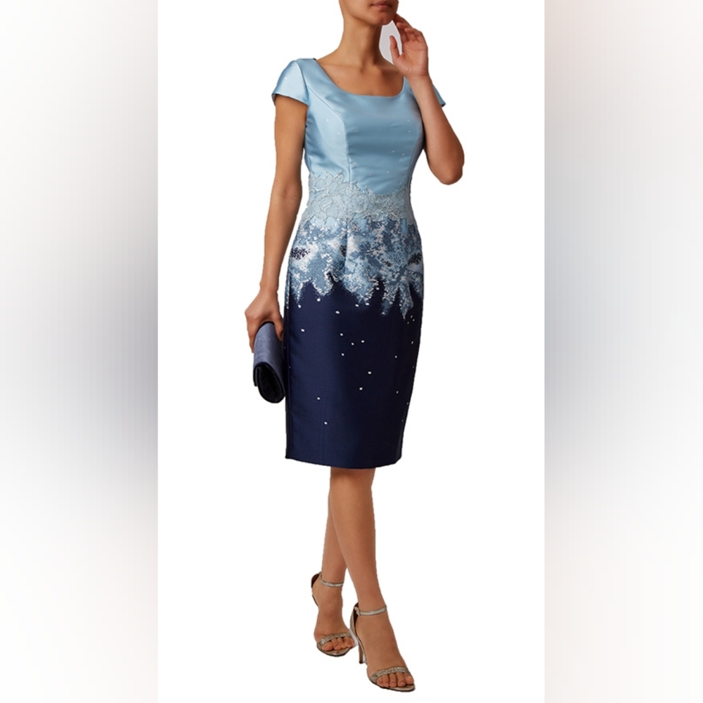 Mascara 4562 Size L Blue Navy Mother of the Bride Cocktail Dress (No Jacket)